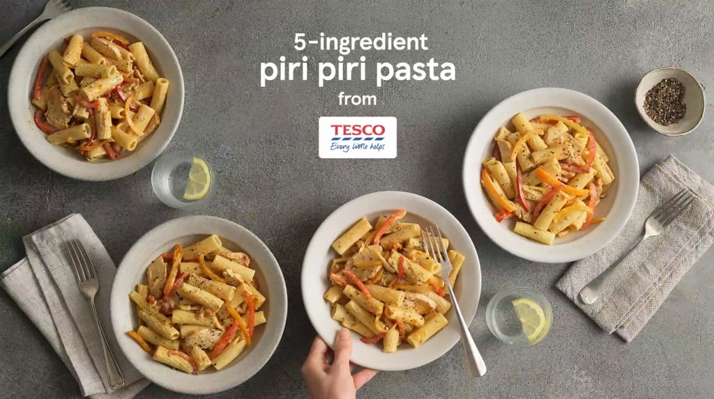 tesco 5 ingredients piri piri pasta