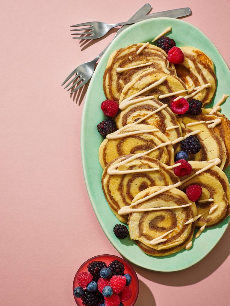 asda magazine cinnamon roll pancakes