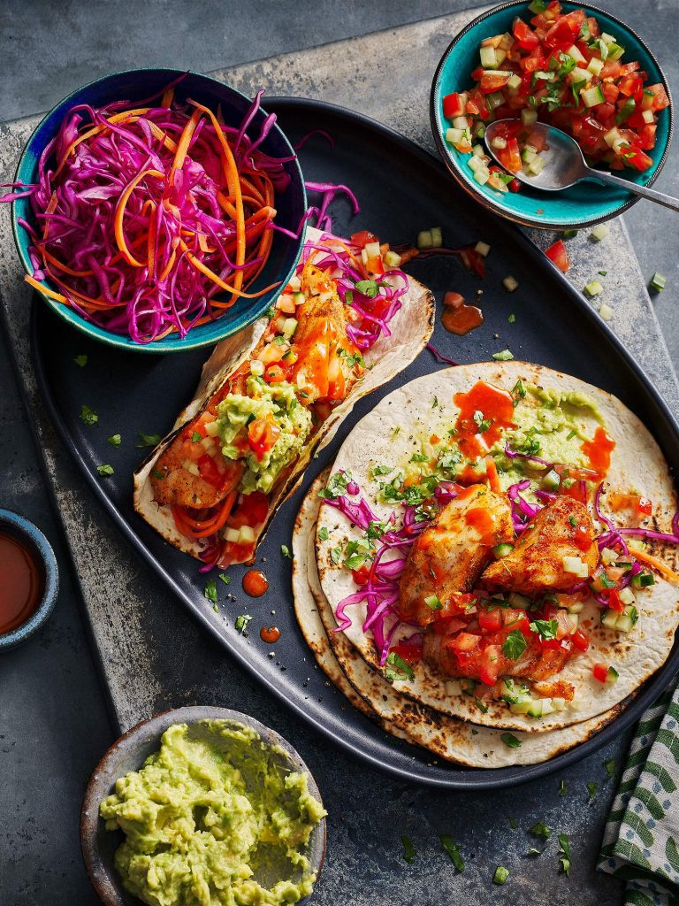 bbc good food October 2023 magazine fish tacos