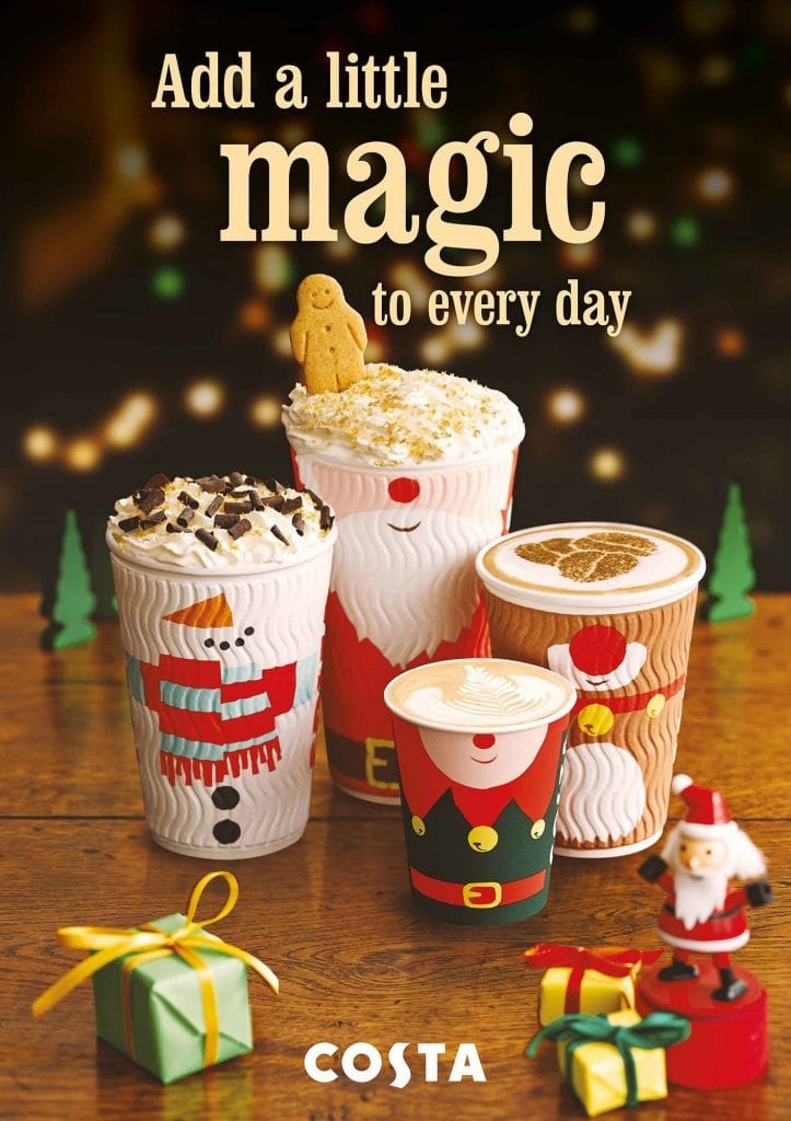 Hot drinks shot for Costa