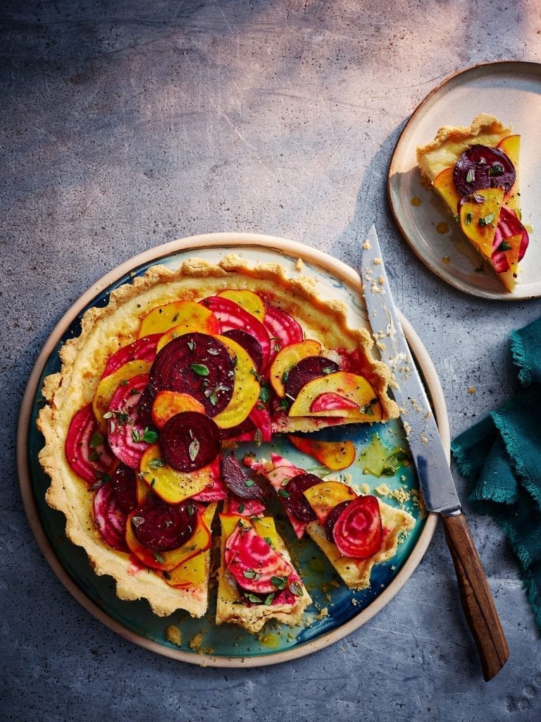 Goats Cheese Beetroot tart