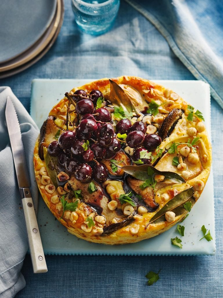 delicious magazine march 2021 veggie roasted savoury burnt cheesecake