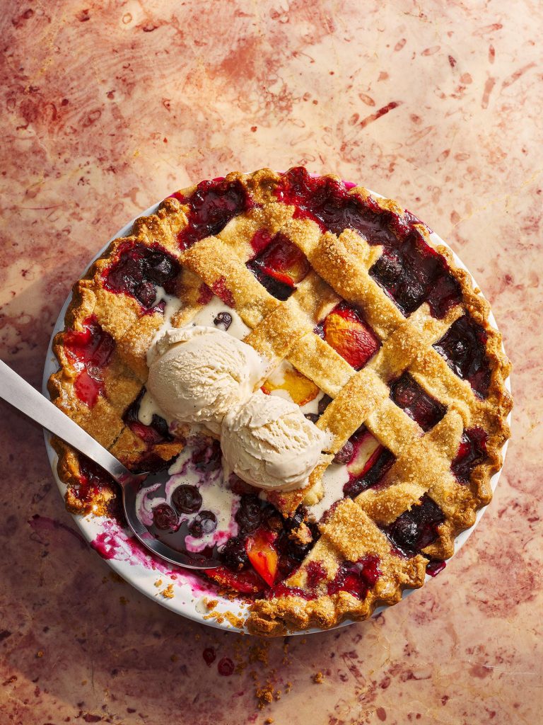 delicious magazine blueberry peach pie