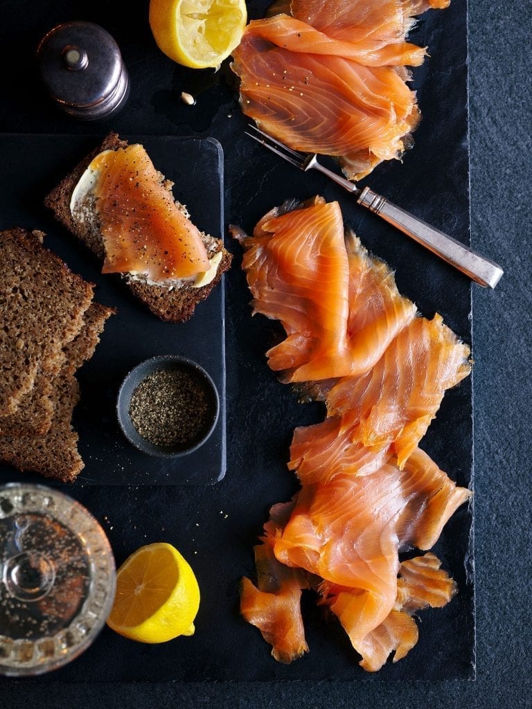 tesco christmas food to order scottish smoked salmon lemons
