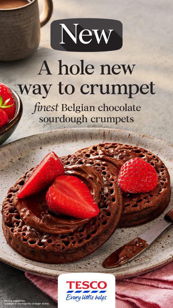 tesco finest chocolate sourdough crumpet