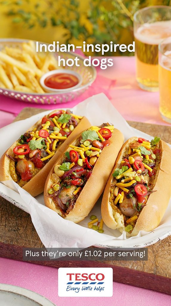 tesco reel Indian hot dogs video