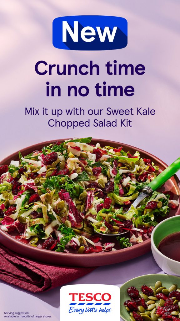 tesco kale shopped salad kit