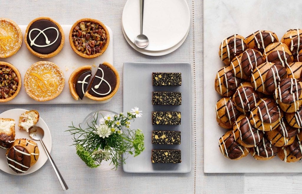 The range of desserts shown for Marks and Spencer's Food to Order.