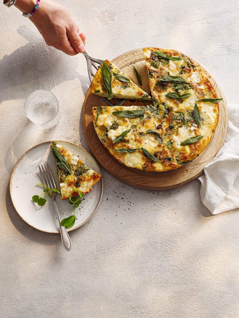 marks and spencers goats cheese potato omelette