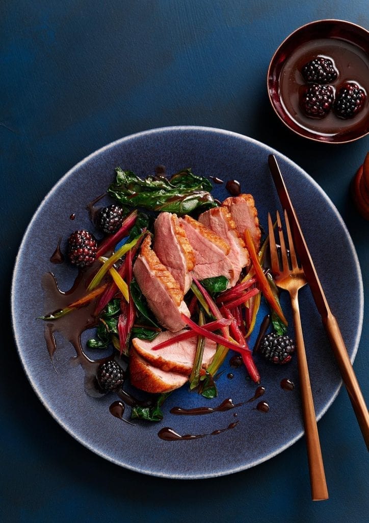 blue plated duck blackberry sauce marks and spencers