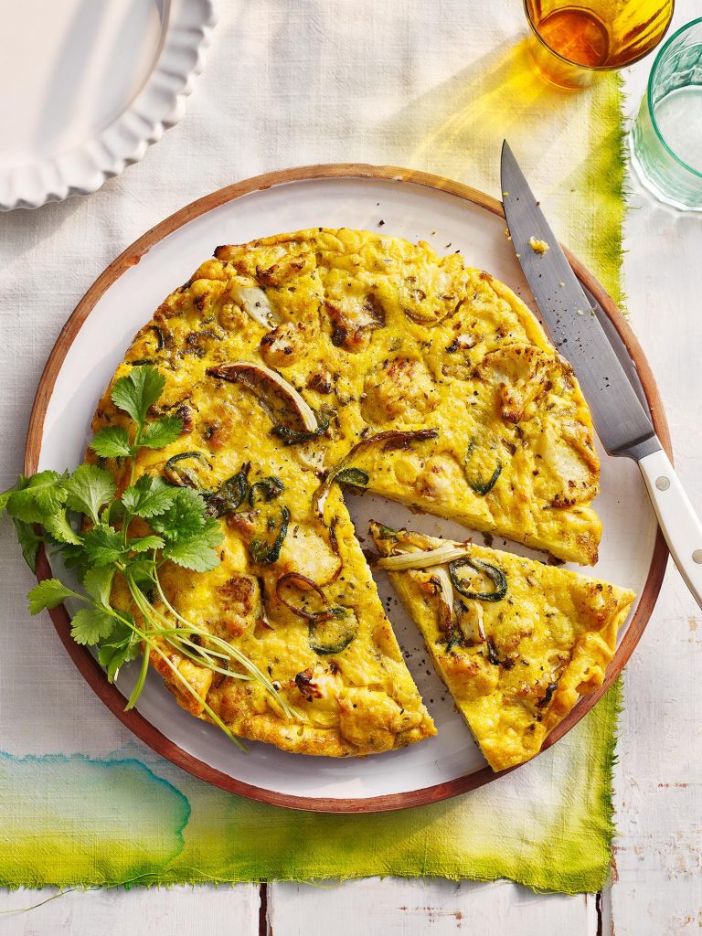 mowgli meat free spiced cauliflower frittata
