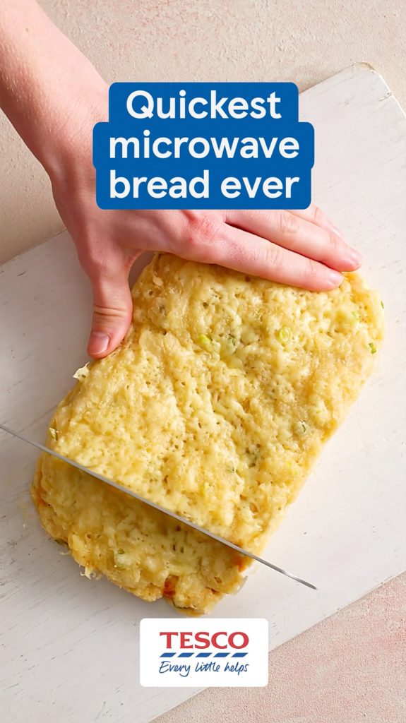 tesco microwave bread recipe video