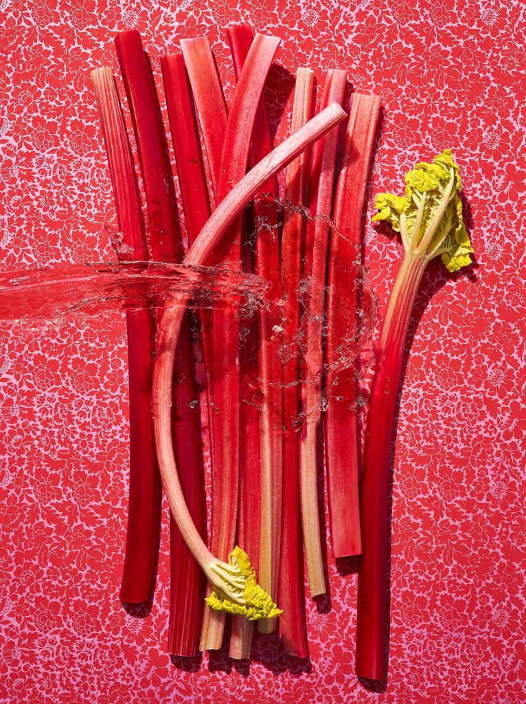 rhubarb juice splash