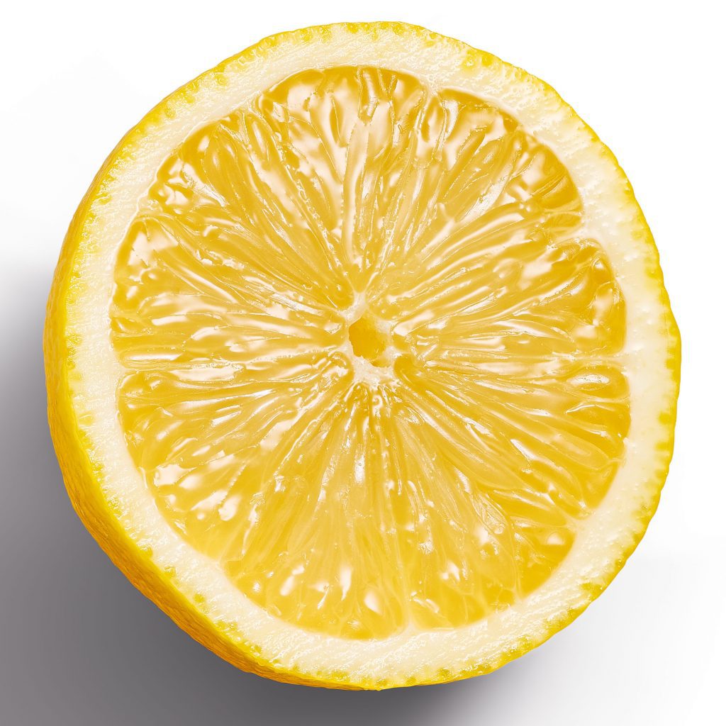 tesco produce lemon cut in half