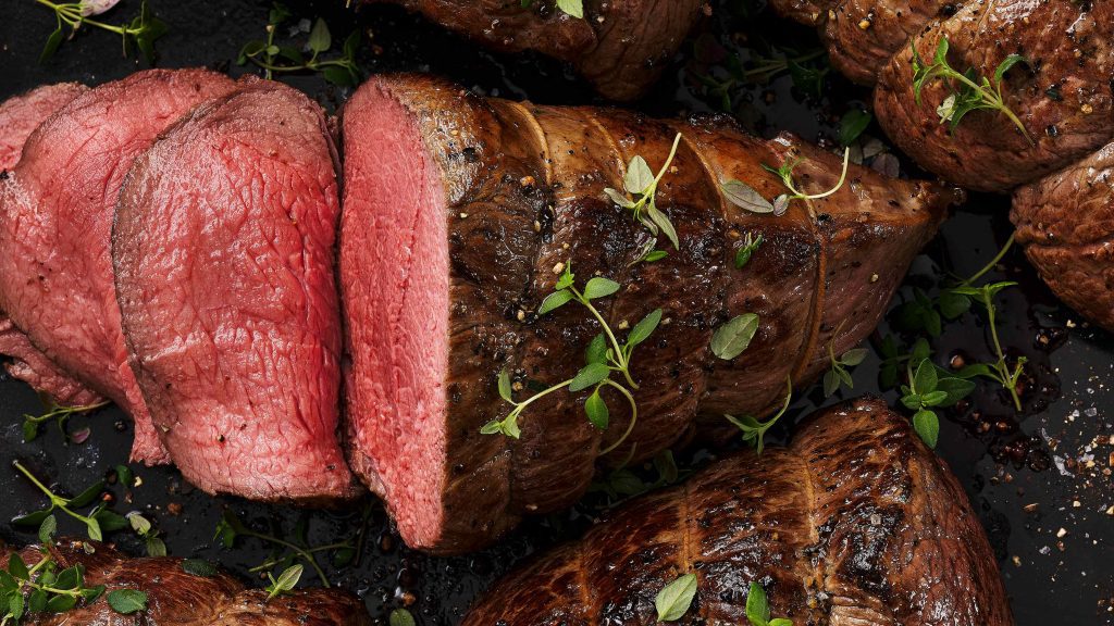 tesco quality seal beef roasting joint macro image
