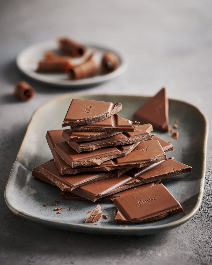 tesco brand finest dark milk chocolate