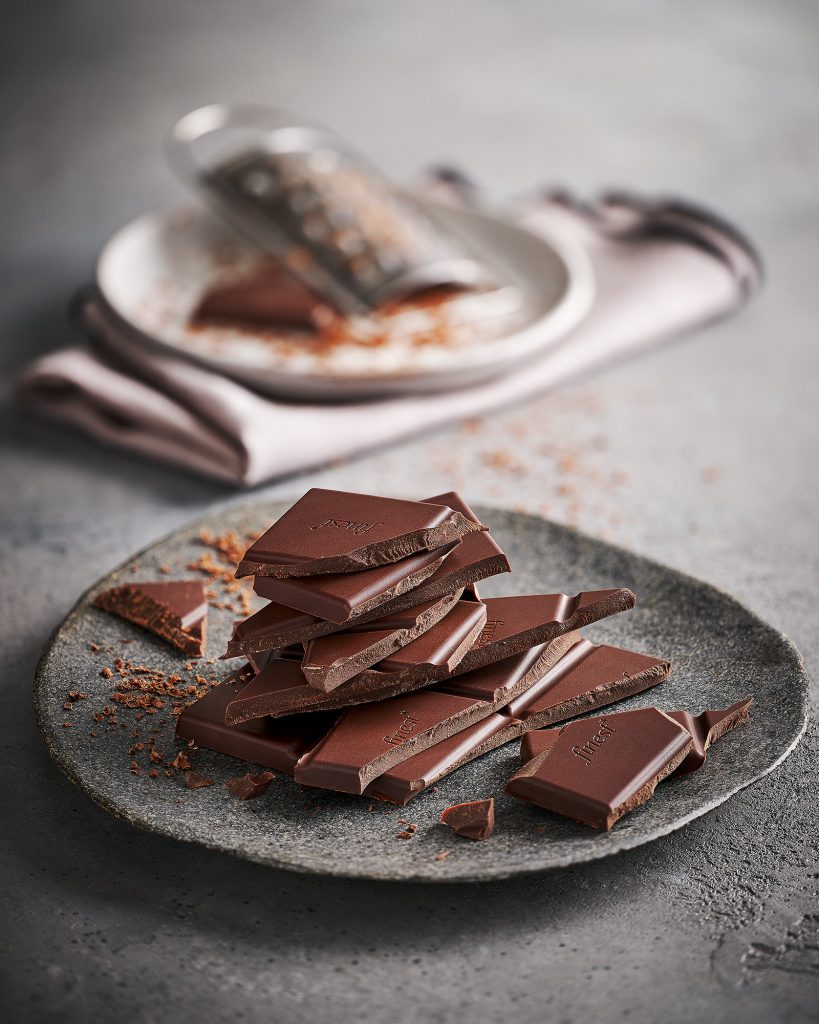 tesco brand finest dark chocolate 85%