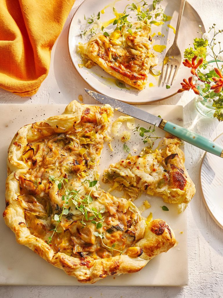 my Tel Aviv table recipe book Caramelised Leek Galette
