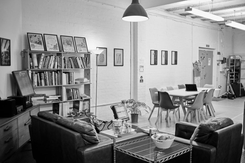 client area at gareth morgans food photography studio