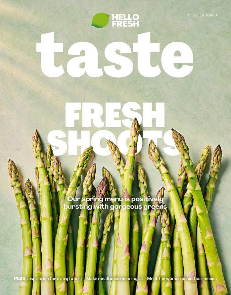 hello fresh magazine spring 2026 asparagus cover